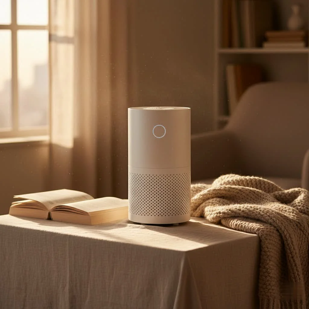 True HEPA air purifier filtering indoor air