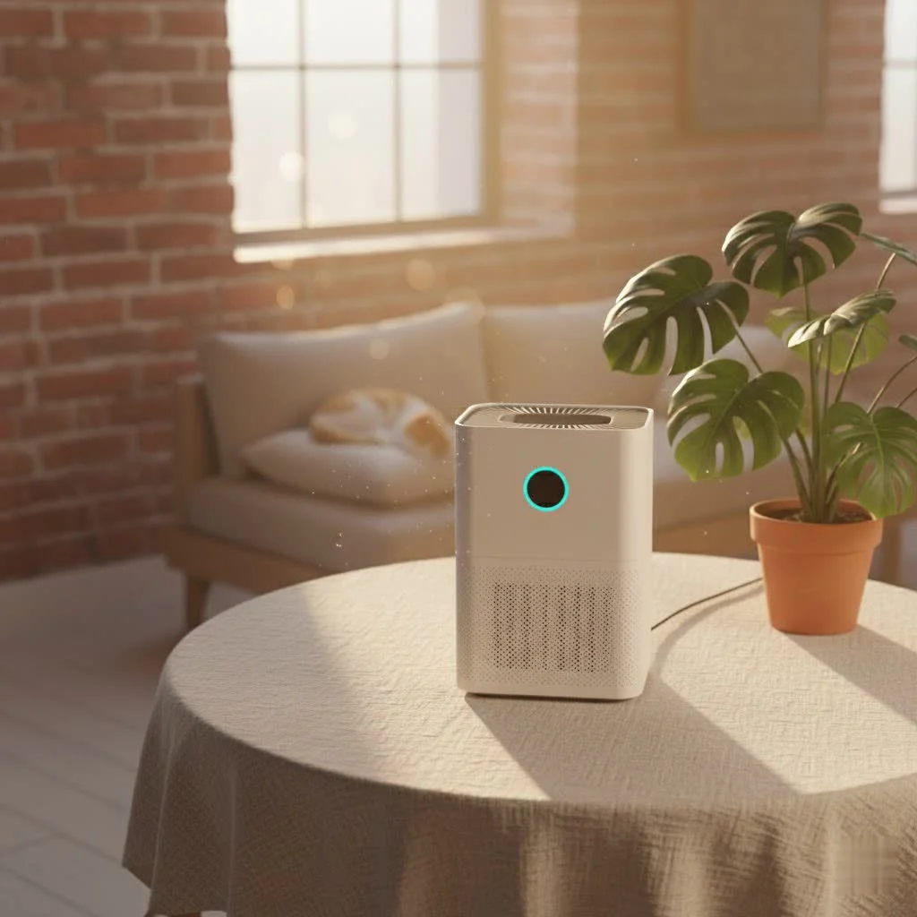 Air purifier effectively removing smoke from a room