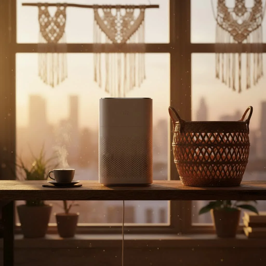 Dehumidifier and air purifier working together