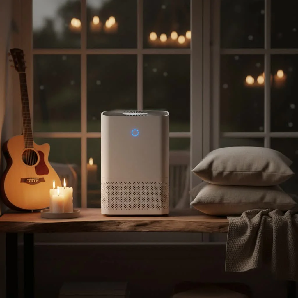 Shark air purifier with digital display and controls